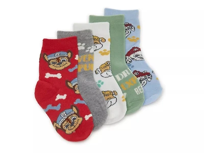Paw Patrol Kids' Crew Socks - 5 Pack