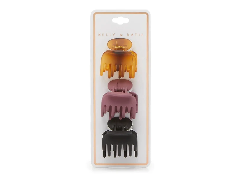 Double Layer Mini Hair Clips - 3 Pack