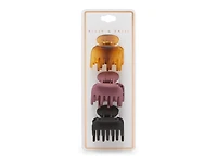 Double Layer Mini Hair Clips - 3 Pack