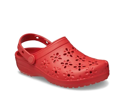 Floral Cut Out Clog