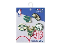 NBA Milwaukee Bucks Jibbitz Set - 5 Pack