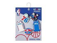 NBA Philadelphia 76ers Jibbitz Set - 5 Pack