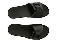 Banded Horizon Buckle Slide Sandal