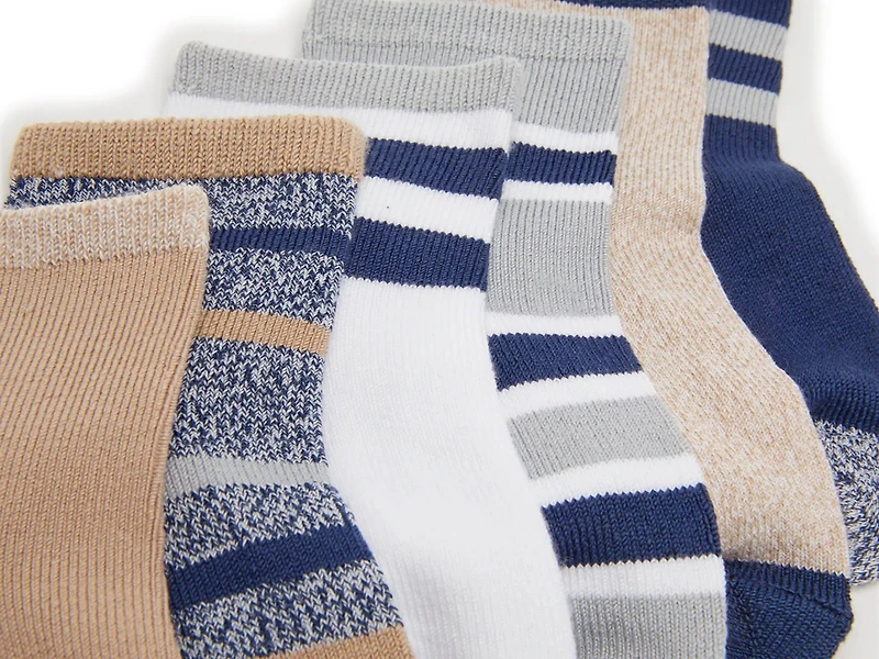 Stripe Kids' Crew Socks - 6 Pack