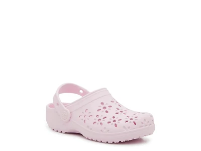 Classic Floral Cutout Clog