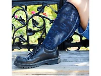 Floral Vines Women's Wide Calf Knee High Socks