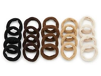 Textured Seamless Hair Ties - 20 Pack