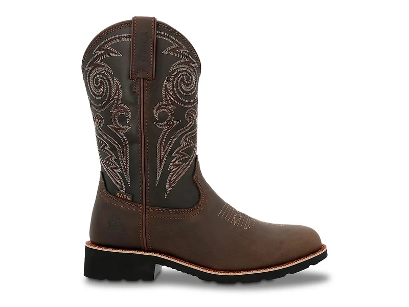 Monocrepe Steel Toe Waterproof Western Work Boot - Men's