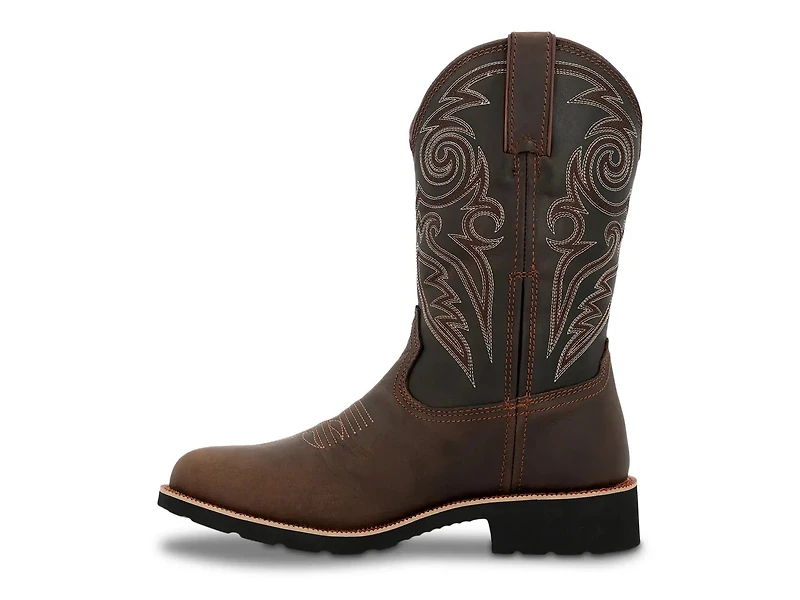 Monocrepe Steel Toe Waterproof Western Work Boot - Men's