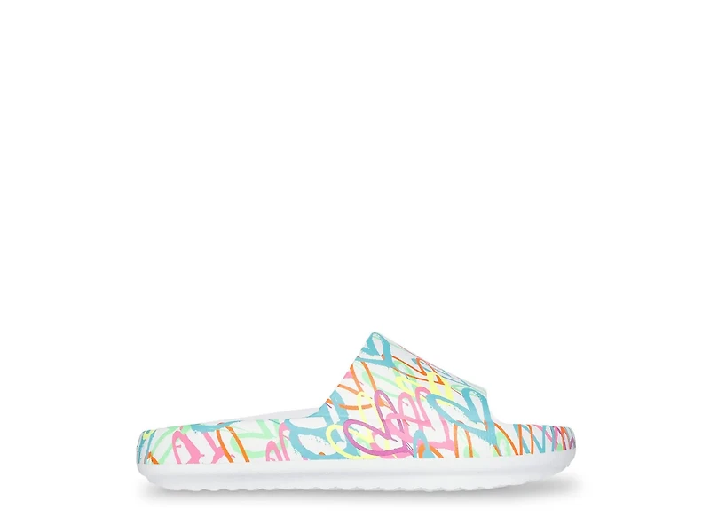 Foamies x JGoldcrown Horizon 228 Heart Mural Slide Sandal - Kids'