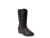 Zip Up Western Boot