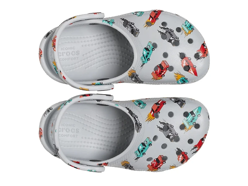 Classic Race Car Graphic Clog - Kids'
