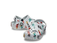 Classic Race Car Graphic Clog - Kids'