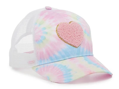 Tie Dye Heart Patch Baseball Cap