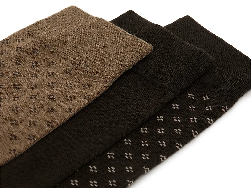 Dress Men's Crew Socks - 3 Pack