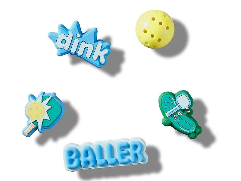 Pickleball Jibbitz Set - 5 Pack