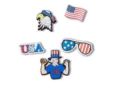 Patriotic Jibbitz Set - 5 Pack