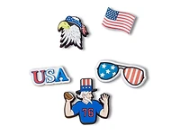 Patriotic Jibbitz Set - 5 Pack