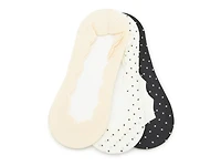 Scallop Edge No Show Liners - 4 Pack