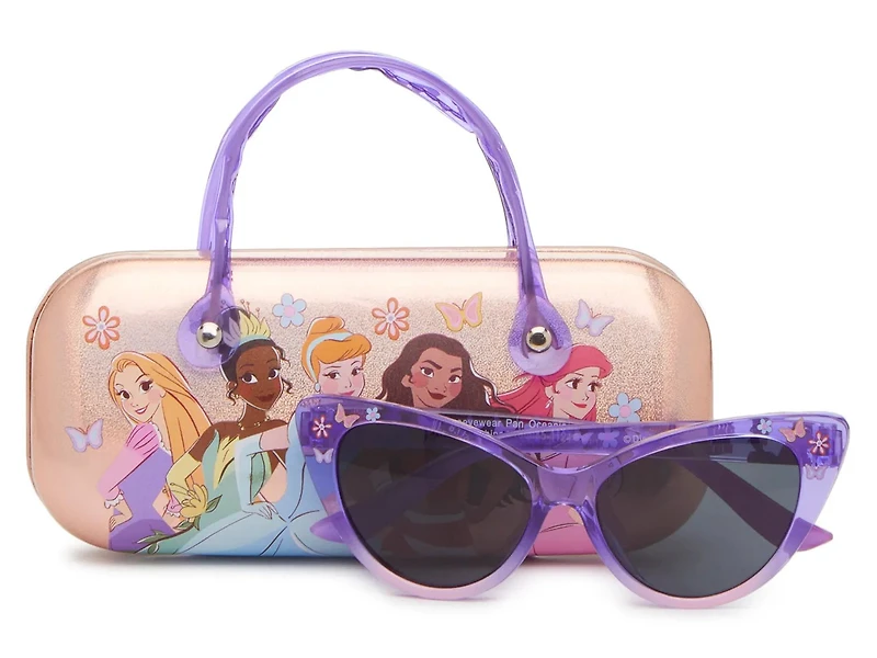 Disney Princess Kids' Sunglasses & Hard Case Set