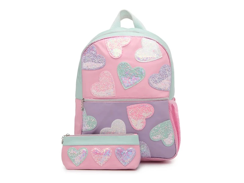 Confetti Hearts Backpack Set