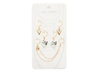 Multi Heart Shoe Charms - 5 Pack