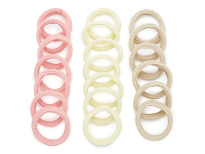 Ribbed Seamless Hair Ties - 20 Pack