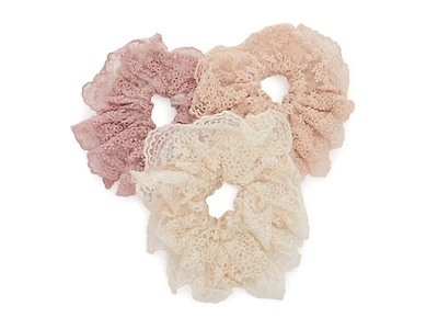 Lace Scrunchies Set - 3 Pack