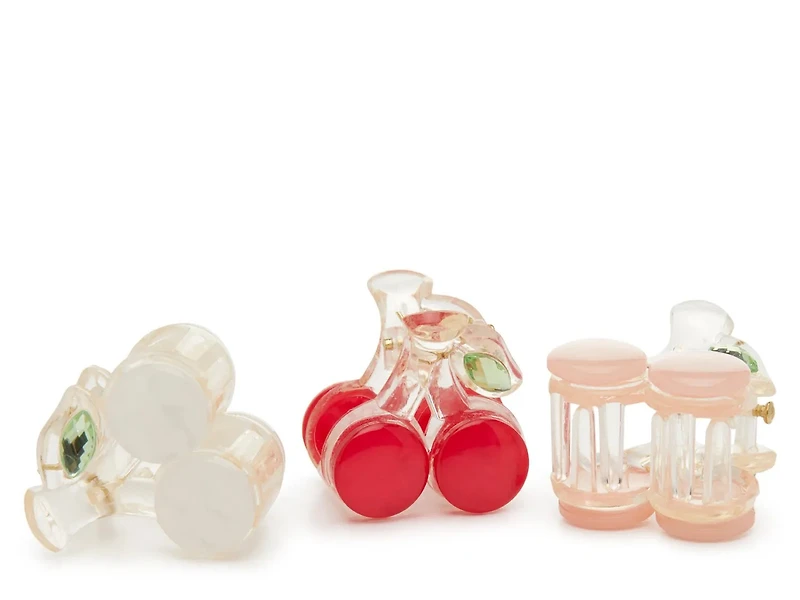Cherries Mini Hair Clip Set - 3 Pack