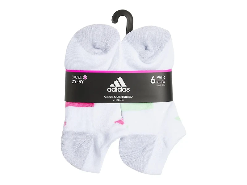 Athletic Cushioned Kids' No Show Socks