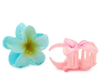 Hibiscus Flower Hair Clip - 2 Pack