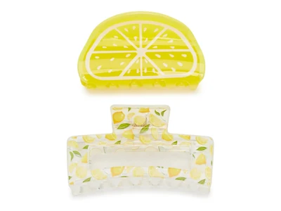 Lemon Hair Clip Set - 2 Pack