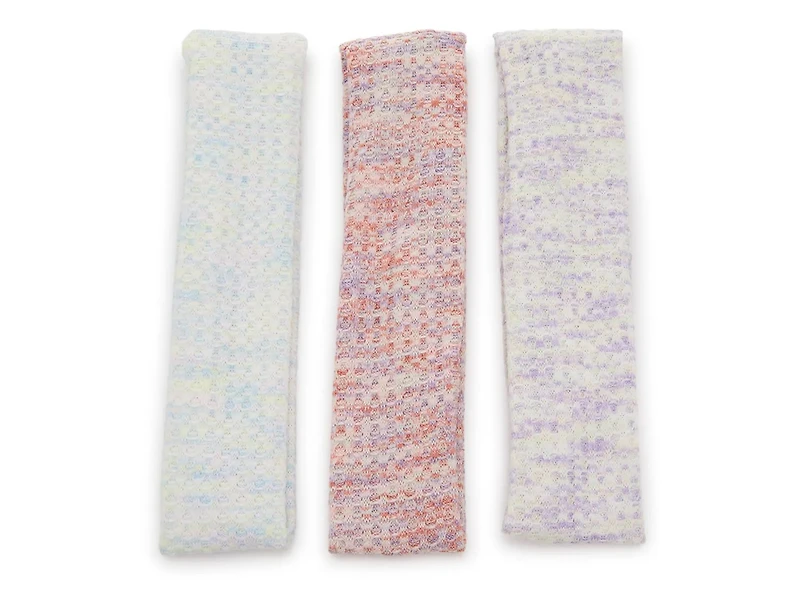 Pastel Waffle Knit Headwrap Headband Set - 3 Pack
