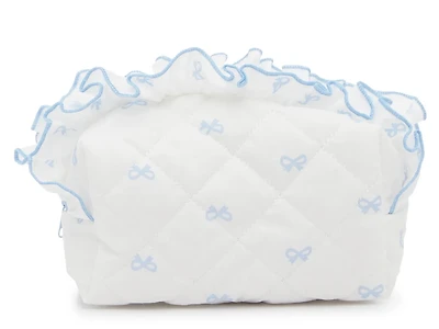 Blue Bow Print Toiletry Bag