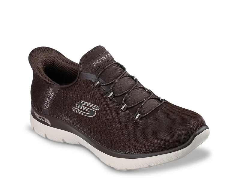 Hands Free Slip-ins Arch Fit Summits Luxe Leopard Sneaker - Women's