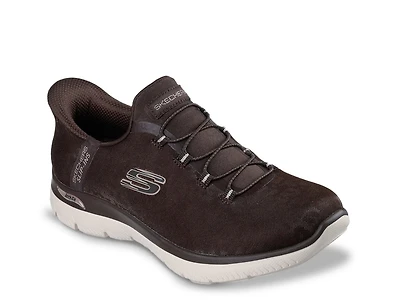 Hands Free Slip-ins Arch Fit Summits Luxe Leopard Sneaker - Women's