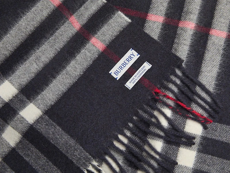 Giant Check Cashmere Scarf
