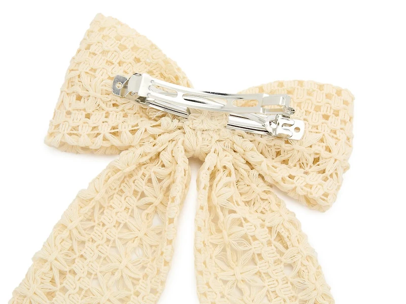 Crochet Bow Hair Clip