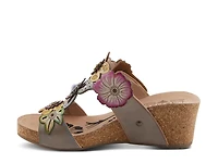 Pretty Petals Wedge Sandal