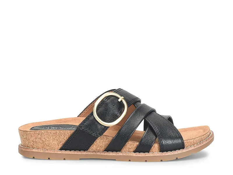 Georgette Wedge Sandal