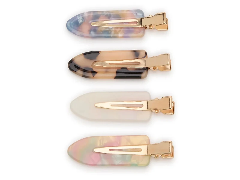 Crease-Free Hair Clips Set - 4 Pack