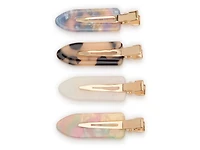 Crease-Free Hair Clips Set - 4 Pack