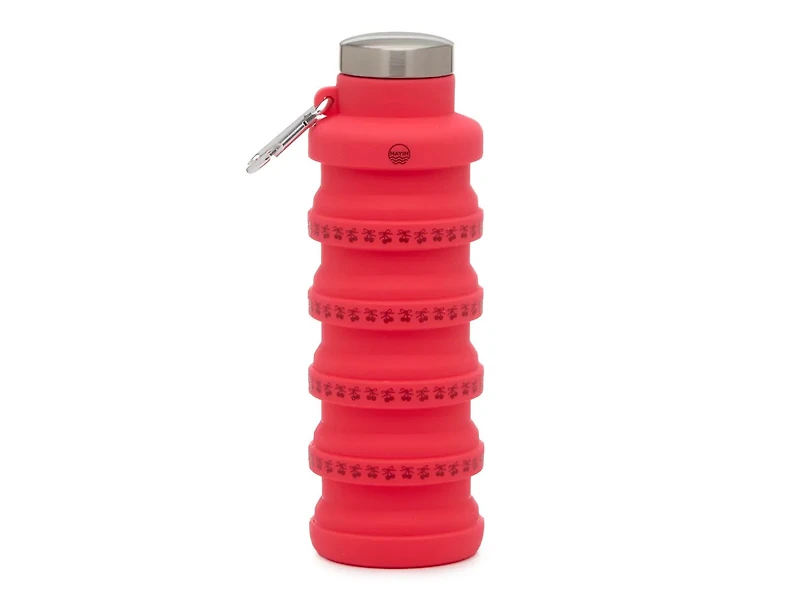 Collapsible 17-Oz. Cherry Print Water Bottle
