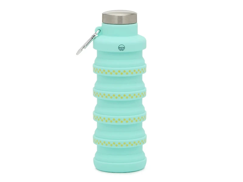 Collapsible 17-Oz. Flower Print Water Bottle