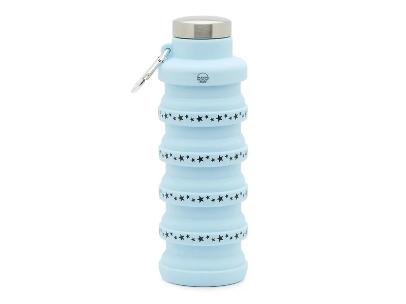 Collapsible 17-Oz. Star Print Water Bottle