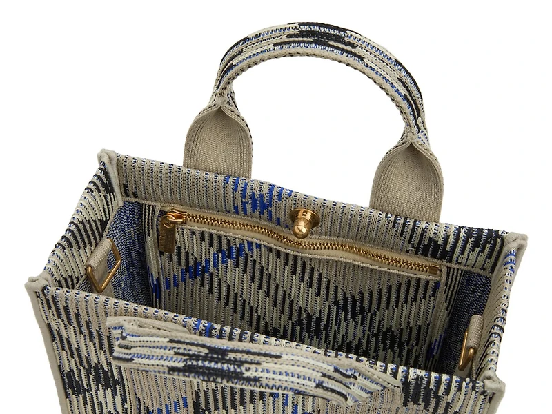 Mini Knit Check Satchel