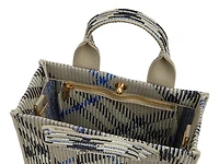 Mini Knit Check Satchel