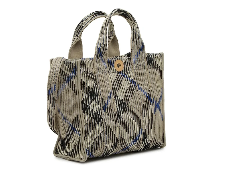 Mini Knit Check Satchel
