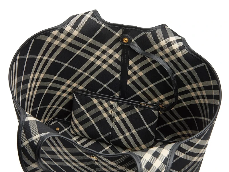 Medium Check Tote & Pouch