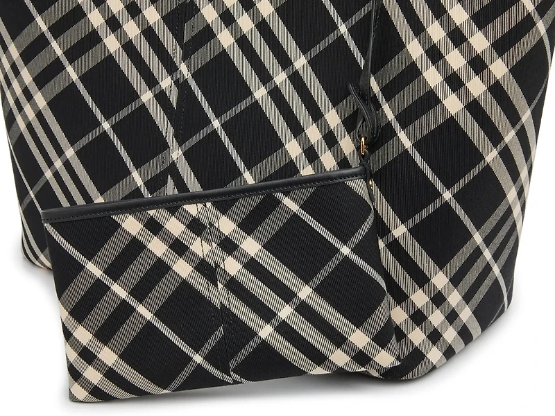 Medium Check Tote & Pouch